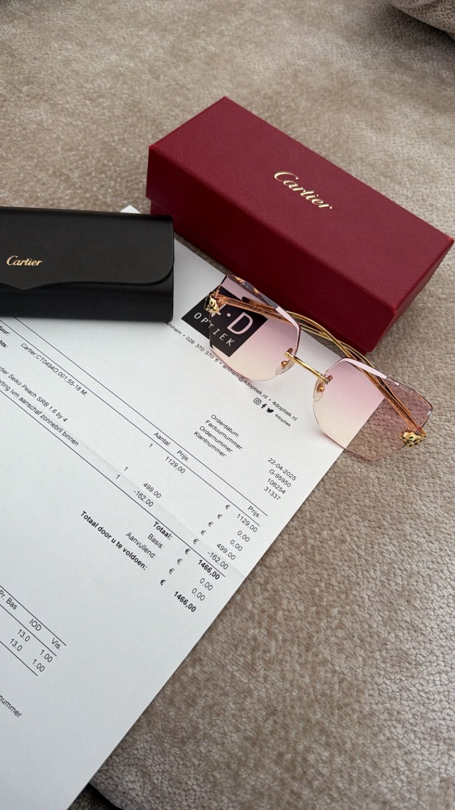 Cartier bril, Ophalen of Verzenden, Zo goed als nieuw, Zonnebril