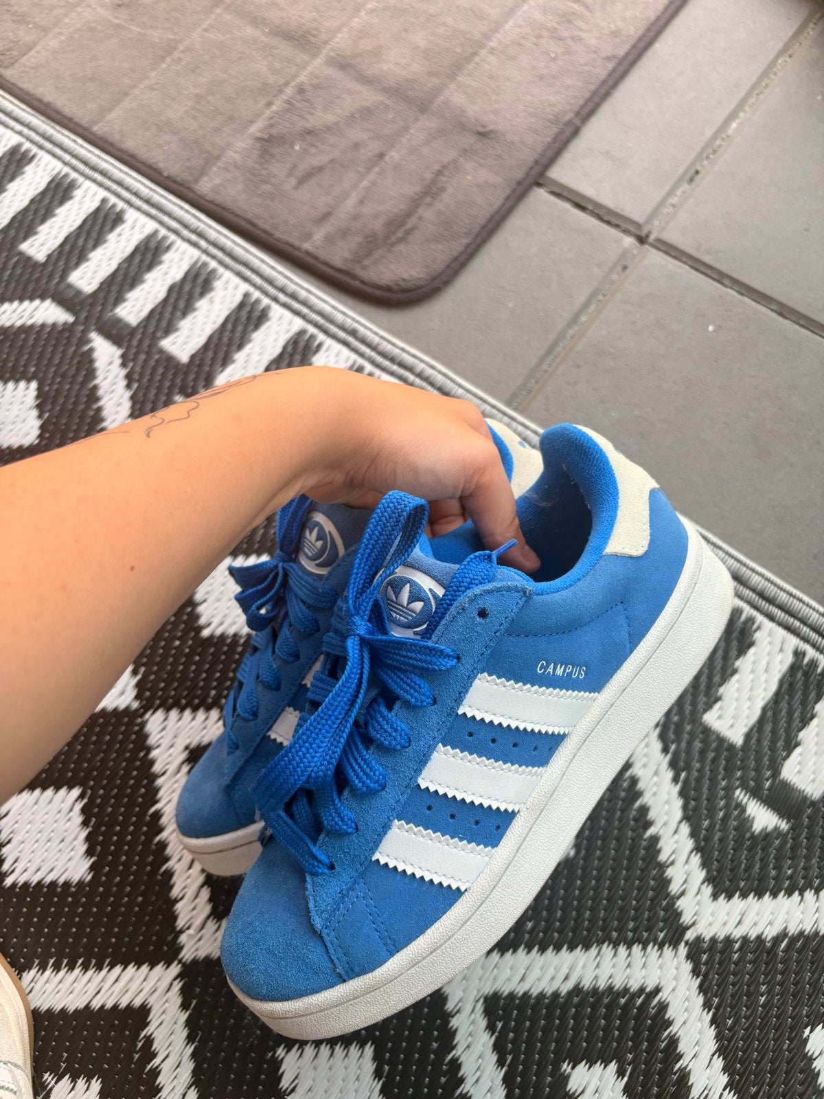 Adidas Campus sneakers maat 36 1/2, Ophalen of Verzenden, Gedragen, Blauw, Sneakers of Gympen