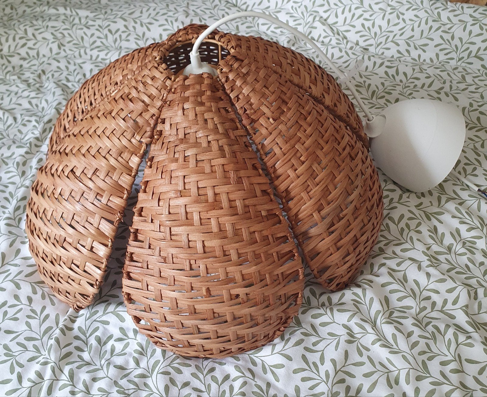 IKEA SANDKORN Hanglamp - Rotan (Inclusief Wit Snoer), Ophalen of Verzenden, Zo goed als nieuw