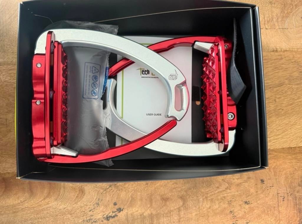 Tech Stirrups Venice Evo Plus zilver rood, Ophalen of Verzenden, Nieuw, Springen
