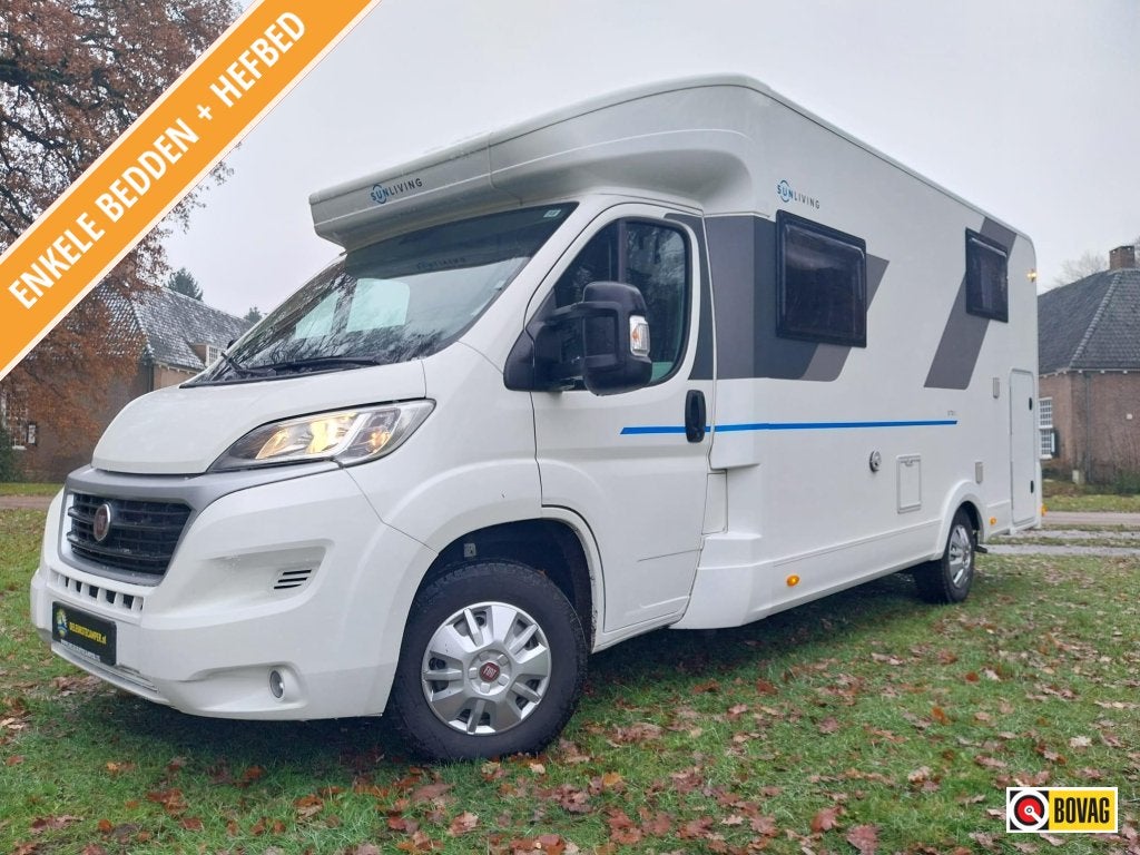 5 persoons Sun Living S70-SL met maar 65150 gereden km's, Luifel, A. Vogelstraat 14, Ringverwarming, Fiat