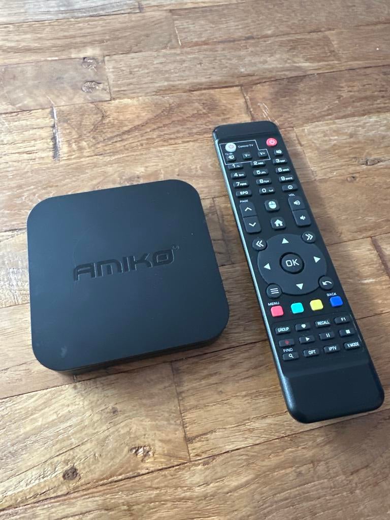 📺📡Amiko A9 Green Android / IP TV Box met afstandsbediening, Ophalen of Verzenden, Gebruikt, HDMI, Zonder harde schijf