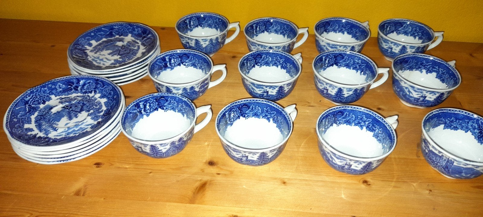 Arabia Blue Landscape Servies - Compleet en Klassiek, Ophalen, Gebruikt, Keramiek, Overige stijlen