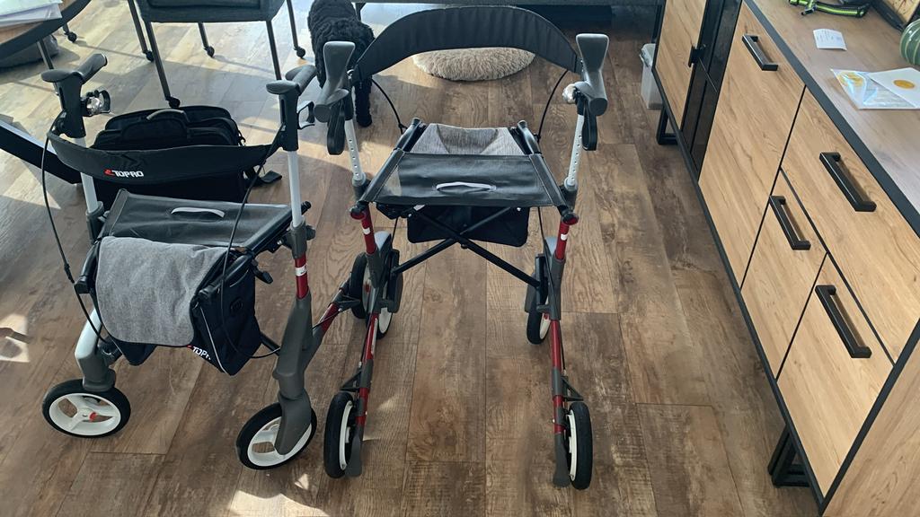 Nieuwe Topro Troja 5G Rollator Red maat M, Ophalen, Nieuw
