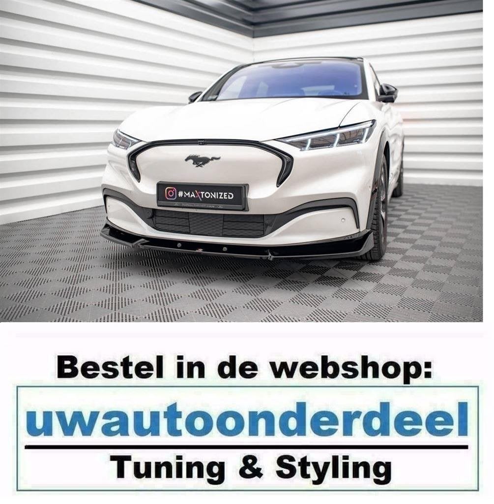 Maxton Design Spoiler Lip Splitter Voor Ford Mustang Mach E, Verzenden, Automotive Parts, A.parts@hotmail.nl, Trasmolenlaan 12 3447 GZ Woerden