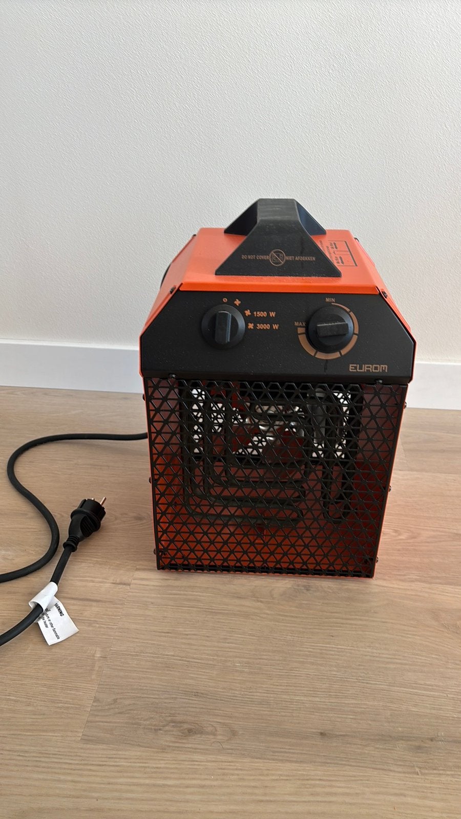Bouw kachel heater nieuw eurom 1500/3000W, Huis en Inrichting, Kachels, Ophalen, Overige soorten, Elektrisch, Zo goed als nieuw