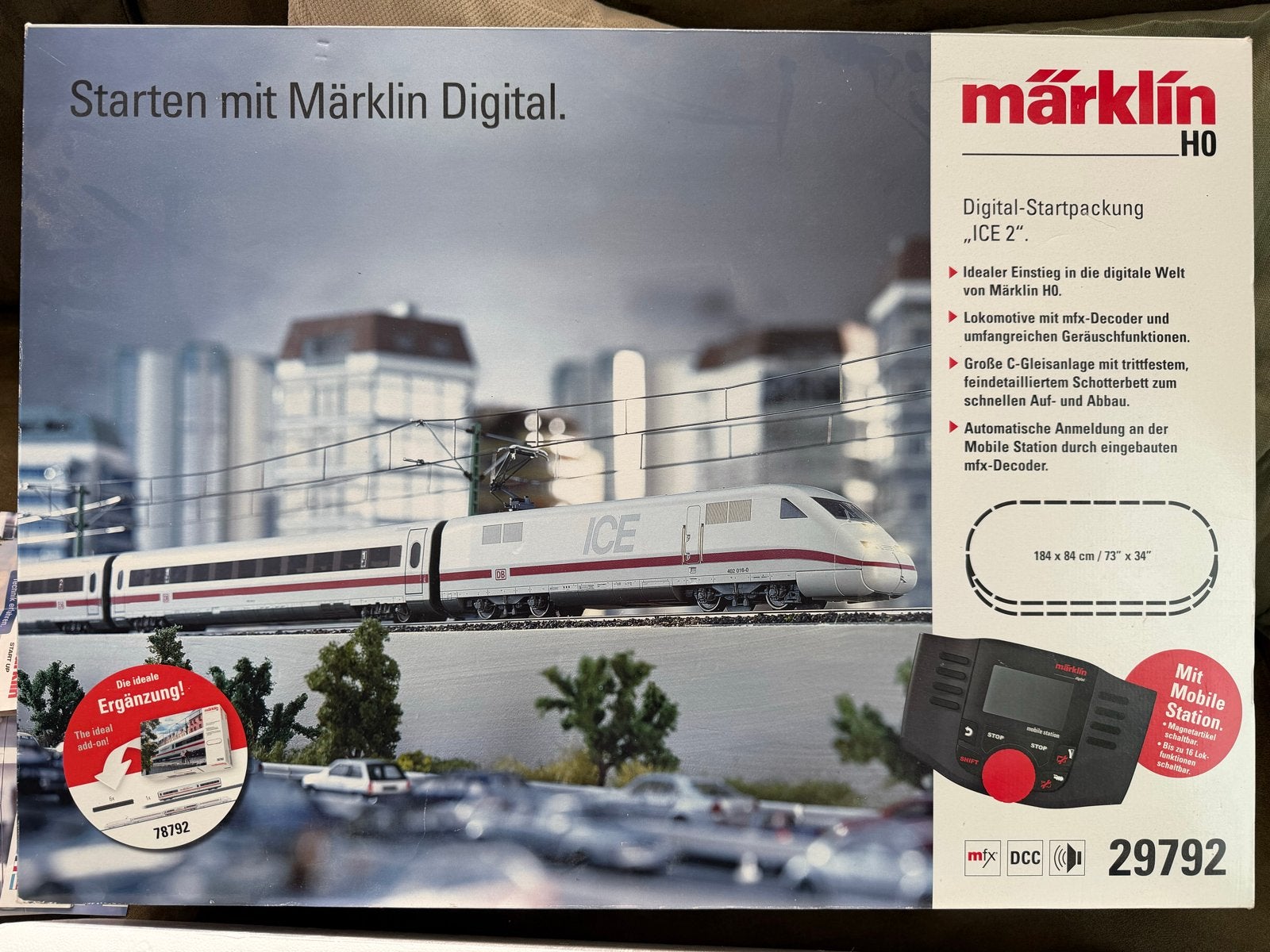 Märklin H0 Digital-Startpackung ICE 2 Treinset 29792, Ophalen, Wisselstroom, Treinset, Zo goed als nieuw