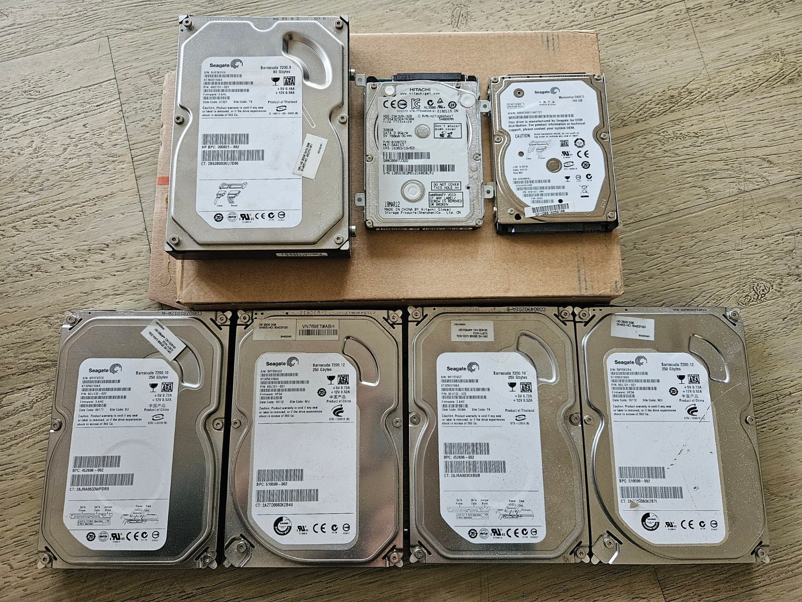 Diverse HDD's: Seagate & Hitachi (2.5" & 3.5"), Seagate, Hitachi, Intern, Gebruikt, Ophalen of Verzenden