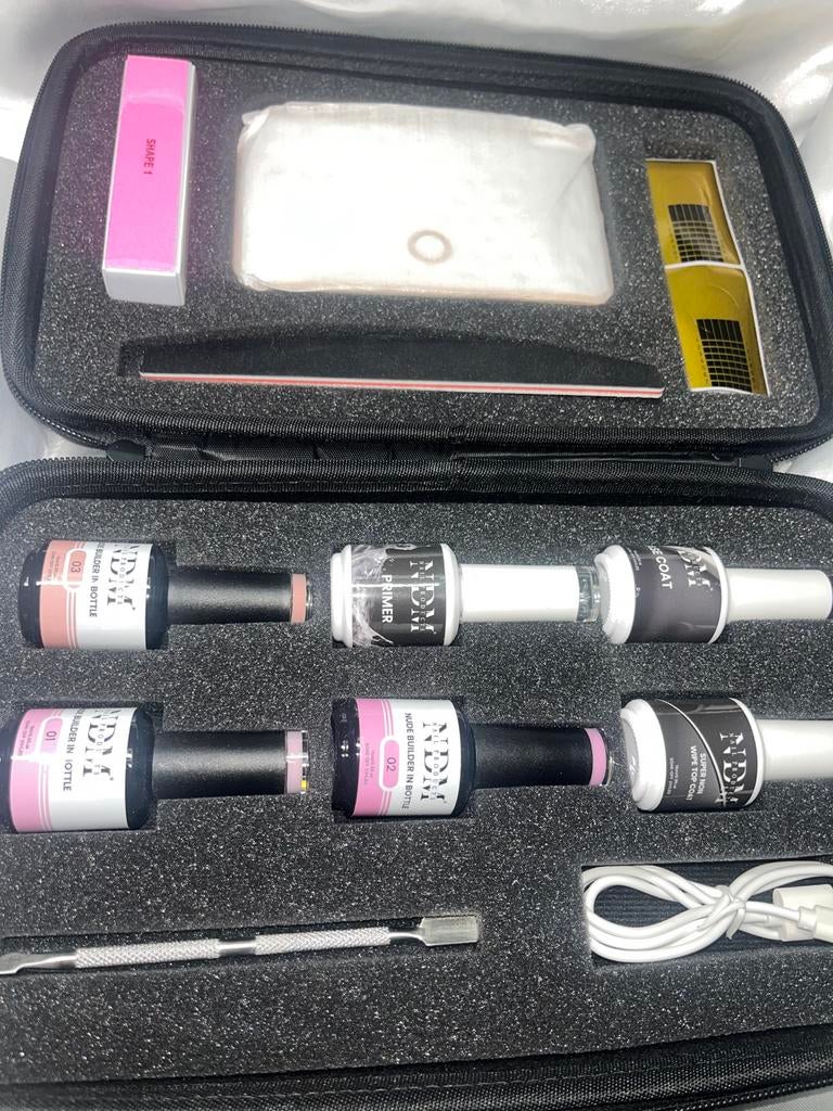 Biab set, Verzenden, Zo goed als nieuw, Handen en Nagels
