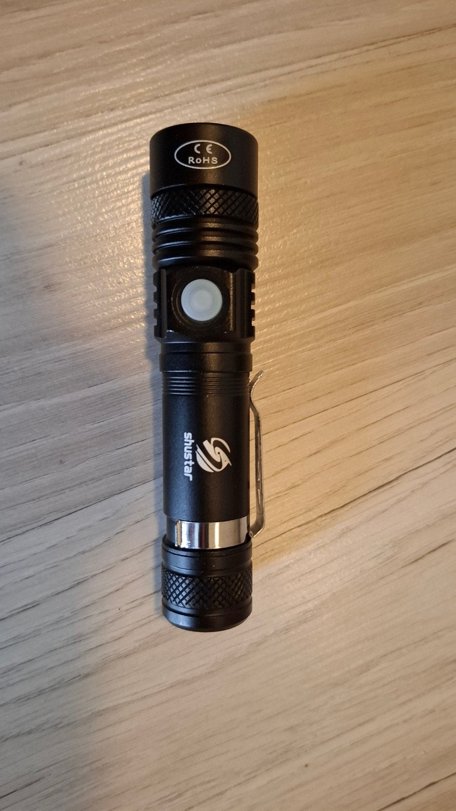 Zaklamp met batterij ~500 lumen, Ophalen of Verzenden, Nieuw, Batterij