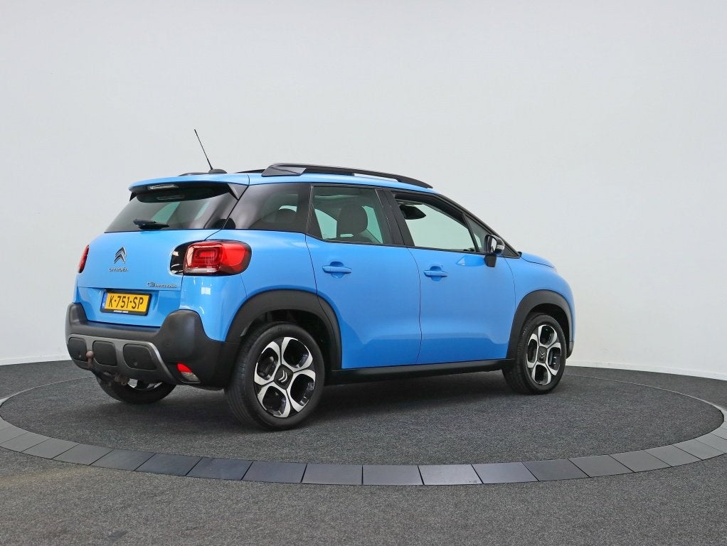 Citroën C3 Aircross 1.2 PT S&S Shine | Panoramadak | Trekha, Auto's, Gebruikt, Blauw, Bedrijf, 600 kg
