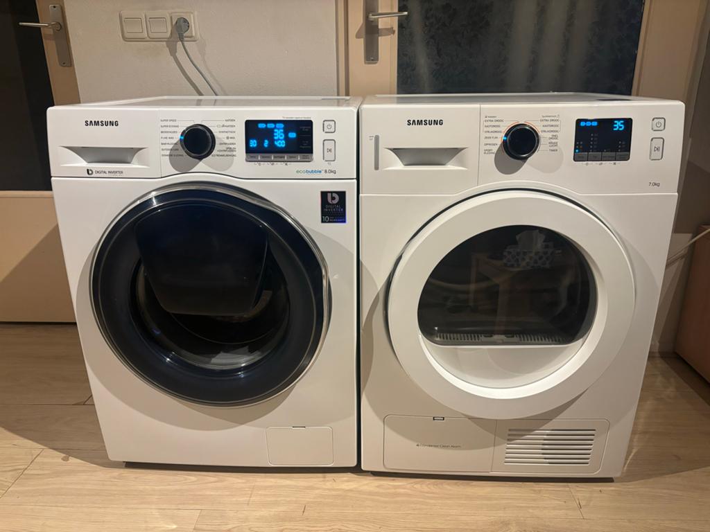 Samsung Addwash Wasmachine en Droger Set - Zo goed als nieuw, Ophalen of Verzenden, Zo goed als nieuw
