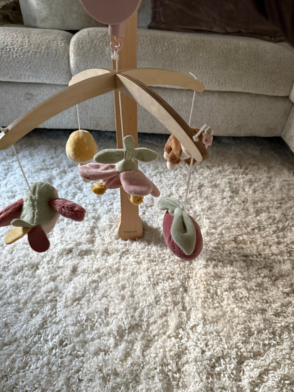 Little Dutch Muziekmobiel - Adventure Pink, Kinderen en Baby's, Speelgoed | Babyspeelgoed, Ophalen, Zo goed als nieuw, Mobiel