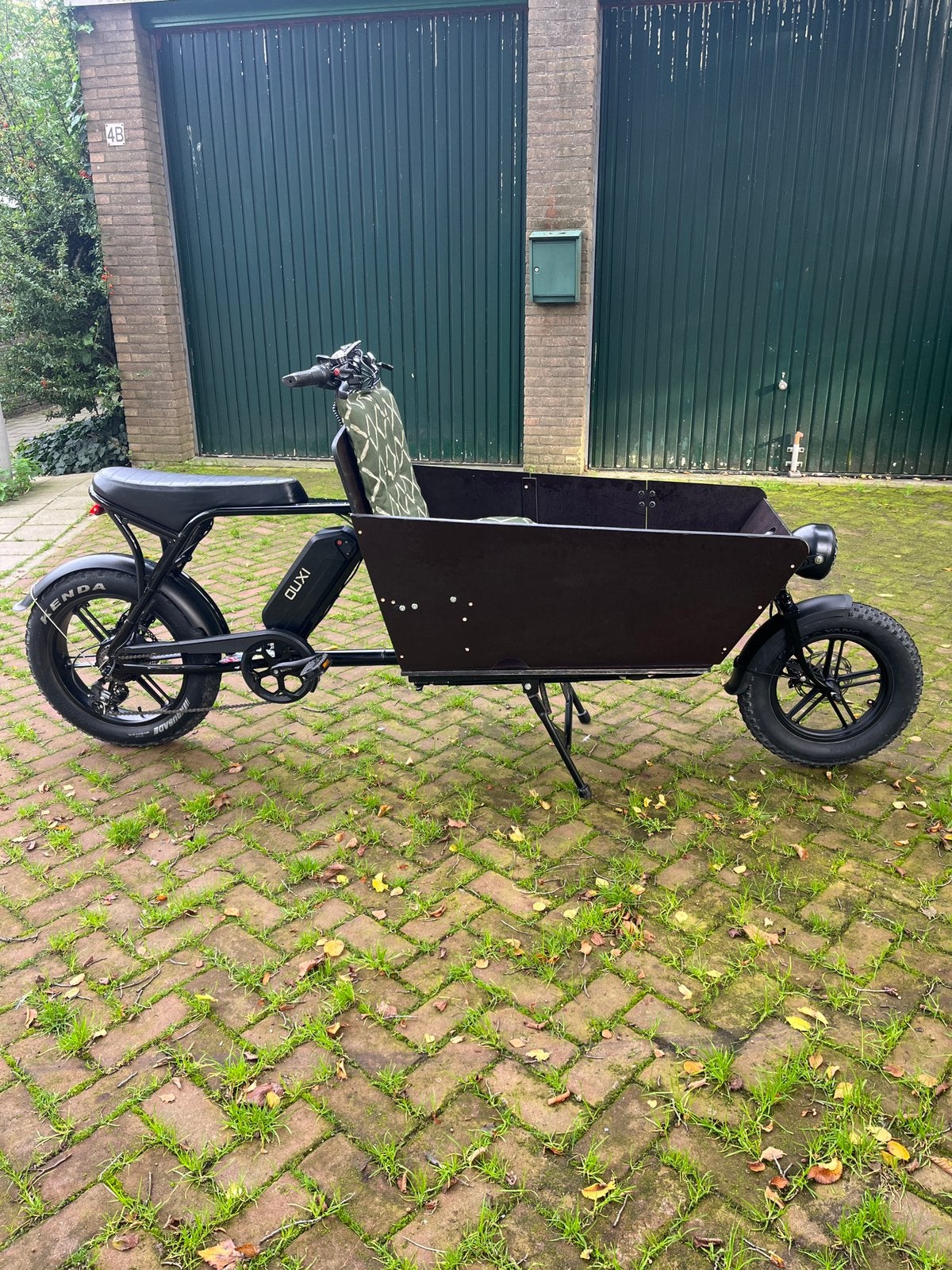 “Fatbak” Fatbike Bakfiets Nieuw elektrische bakfiets, Zo goed als nieuw, 2 kinderen, Schijfrem, Ophalen
