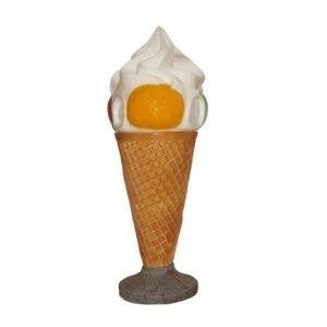 Schepijs afvalbak 168 cm - schepijs 4 bol ijs op ijshoorn, Ophalen, HorecaBeelden, Overige typen, Nieuw