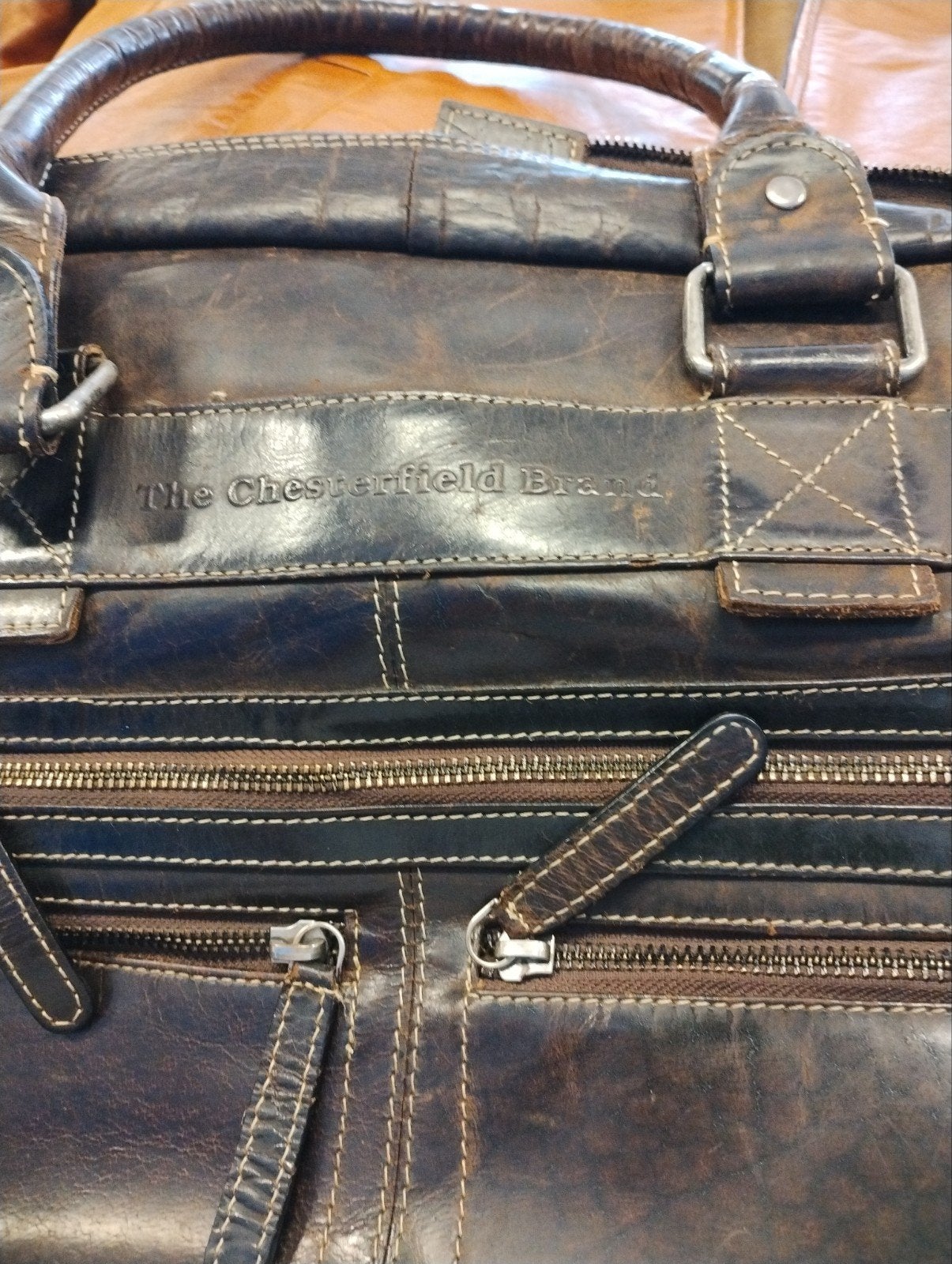 The Chesterfield Brand Leren Laptoptas/Aktetas, Ophalen of Verzenden, Gebruikt