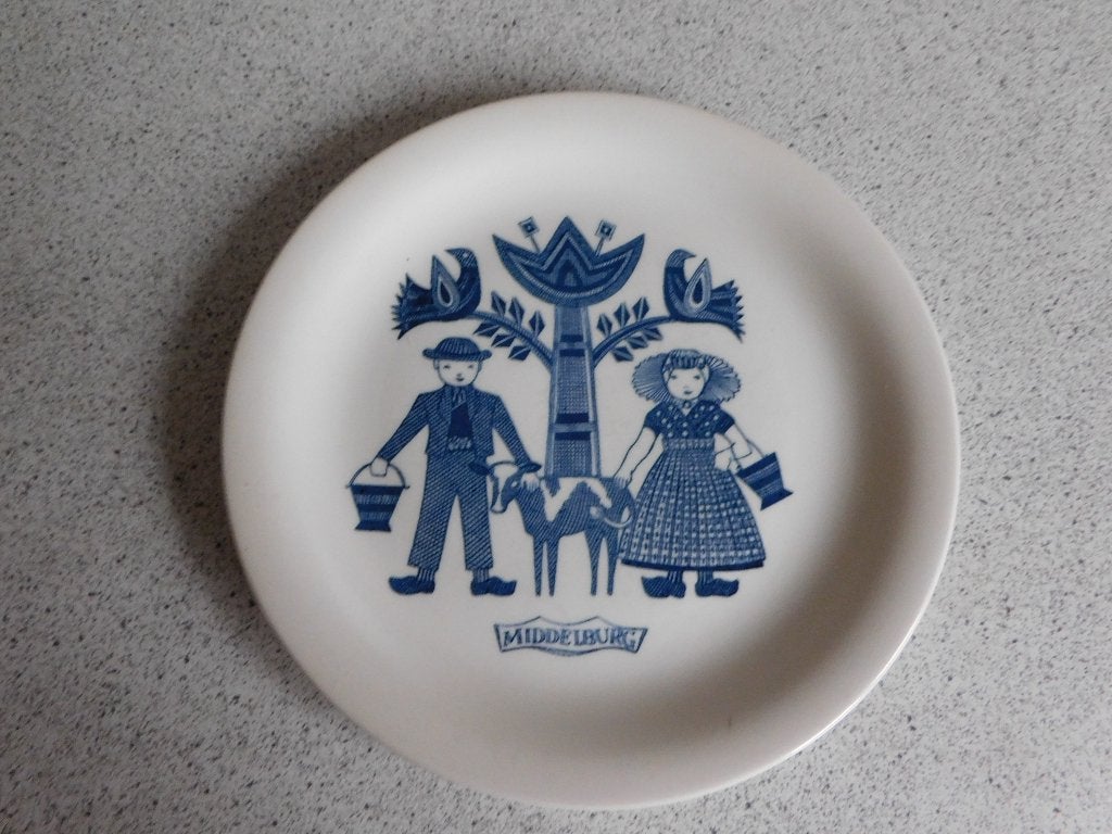 Bord Klederdracht Middelburg Royal Sphinx Maastricht 20,5 cm, Ophalen of Verzenden