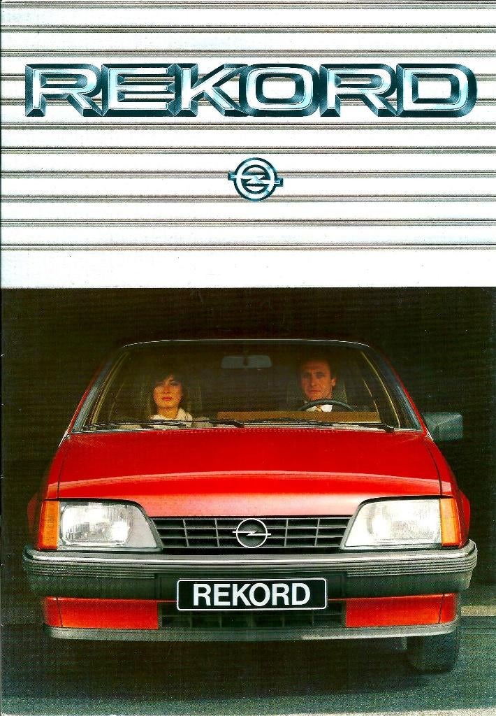 Brochure Opel Rekord 1983, Ophalen of Verzenden, Gelezen, Opel