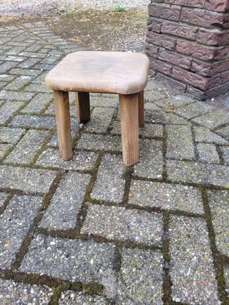 houten planten/bijzet tafeltje opknapper 28X28, Minder dan 45 cm, Minder dan 55 cm, Gebruikt, Vierkant