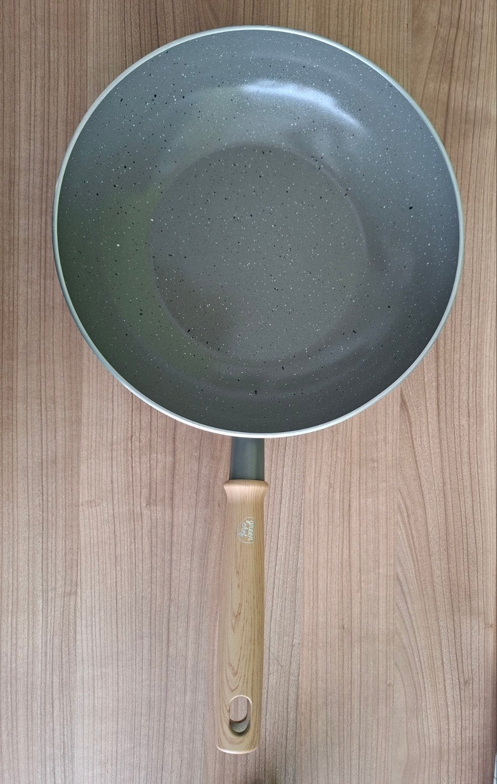 Green Chef wokpan, Huis en Inrichting, Keuken | Potten en Pannen, Aluminium, Ophalen of Verzenden, Zo goed als nieuw, Keramische plaat