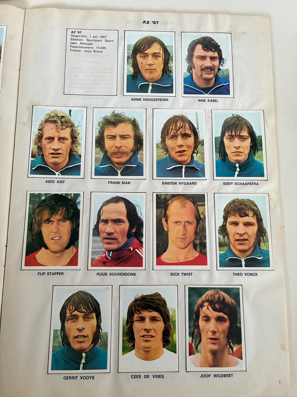 Spelerskaarten selectie AZ ‘67 van seizoen 1973-1974, Ophalen of Verzenden, Nederland