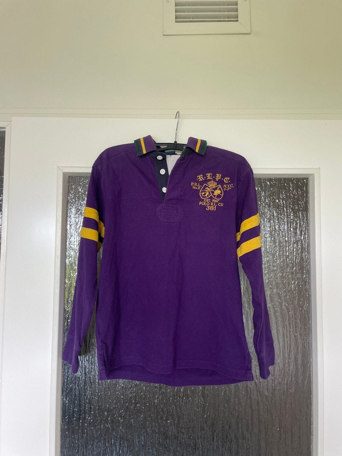 Ralph Lauren polo shirt paars, Paars, Ophalen of Verzenden, Zo goed als nieuw, Maat 46 (S) of kleiner