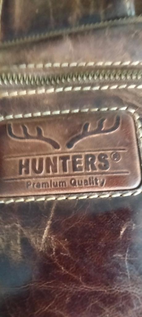 Hunters Premium Quality Leren Sling Bag - Bruin, 25 tot 40 cm, Zo goed als nieuw, 30 tot 45 cm, Ophalen