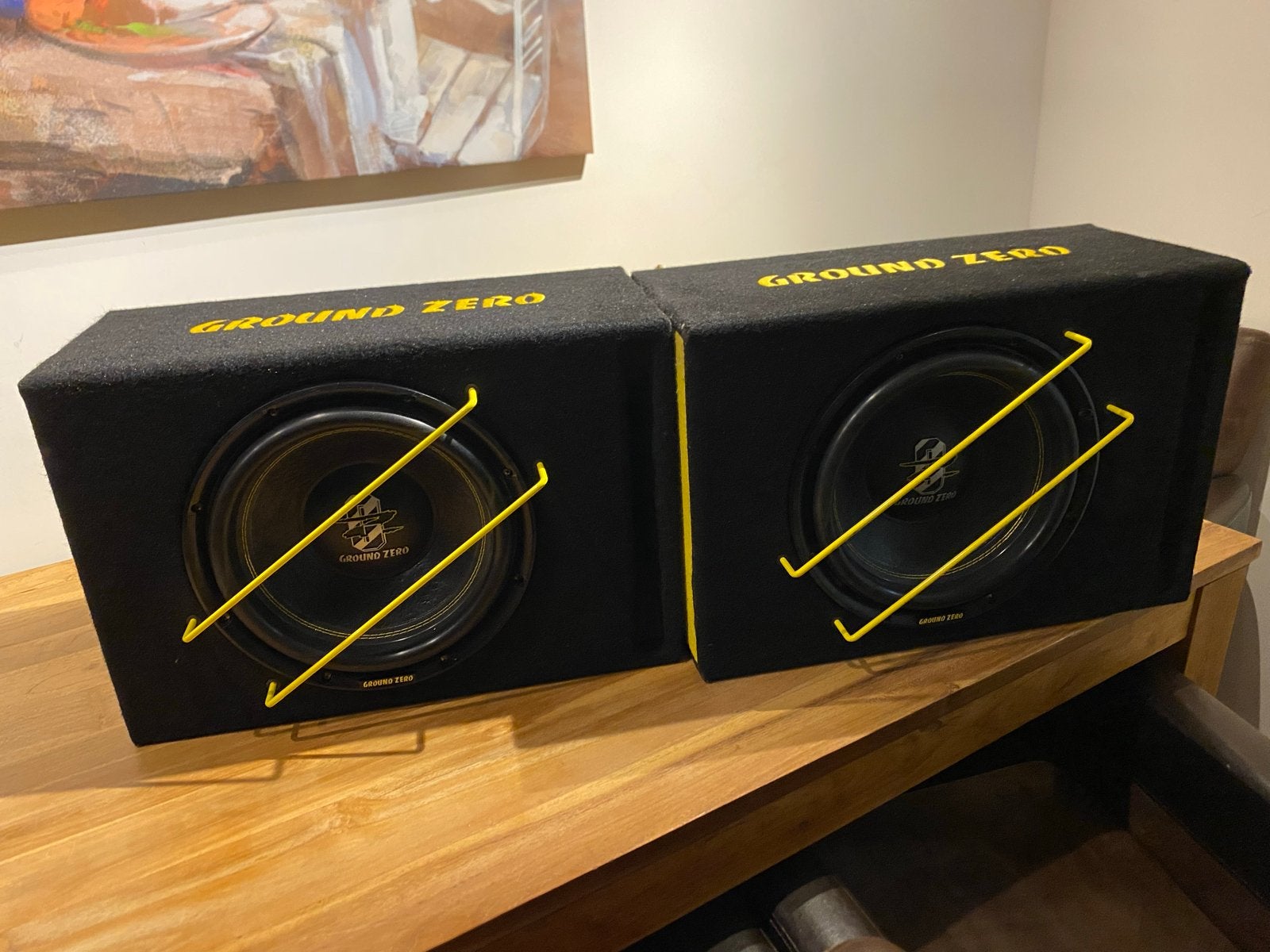 Ground Zero Subwoofers met Excursion Versterker, Ophalen of Verzenden, Gebruikt
