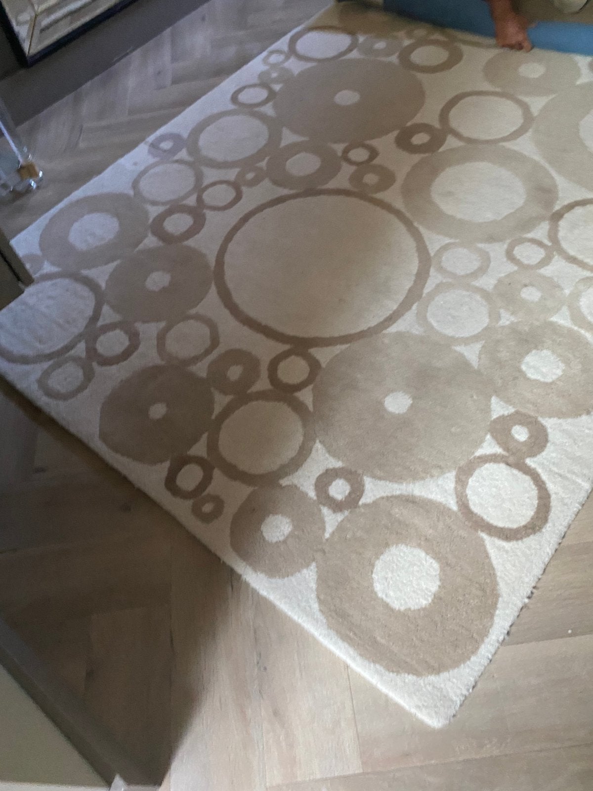 Wollen karpet beige toupe zand kleuren 160/200 cm, Ophalen, Beige, 150 tot 200 cm, 200 cm of meer