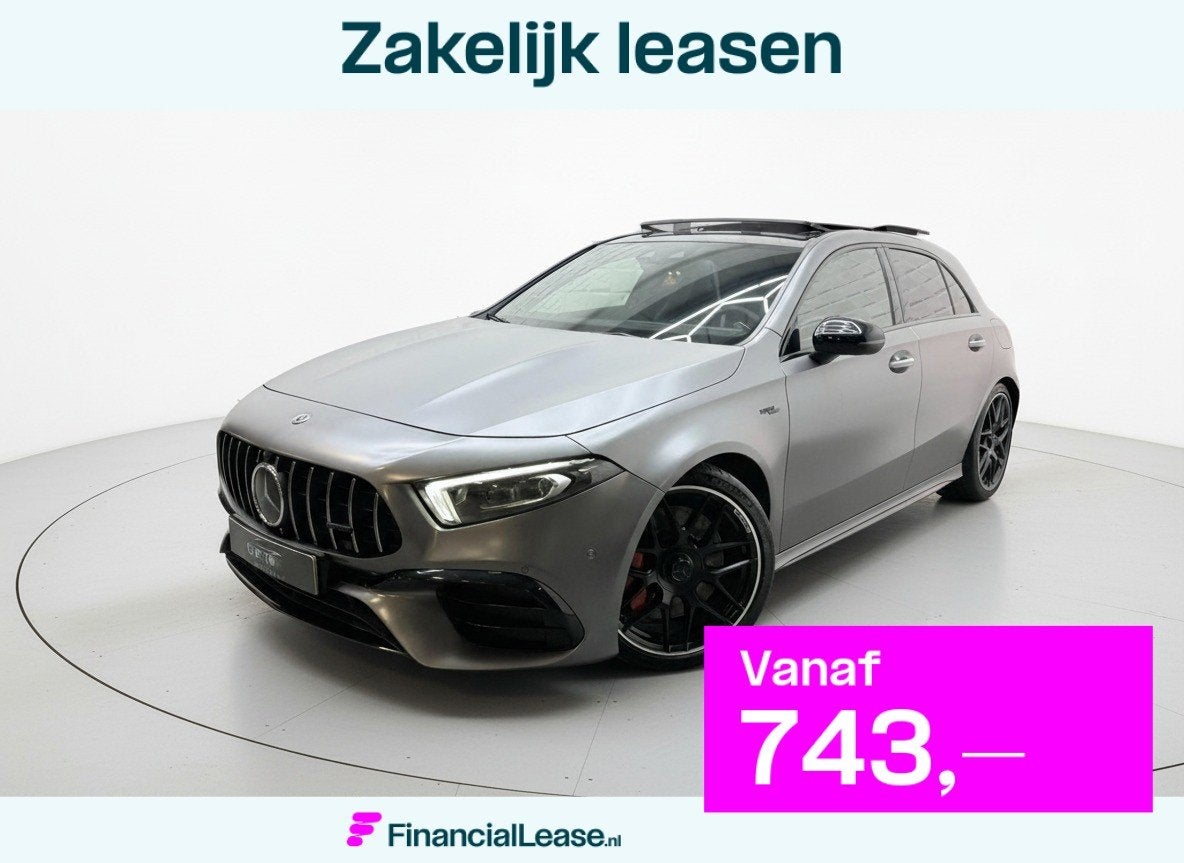 Mercedes-Benz A-klasse AMG 45 S 4MATIC+ Edition 1 PANO, Gebruikt, 4 cilinders, 1535 kg, Leder
