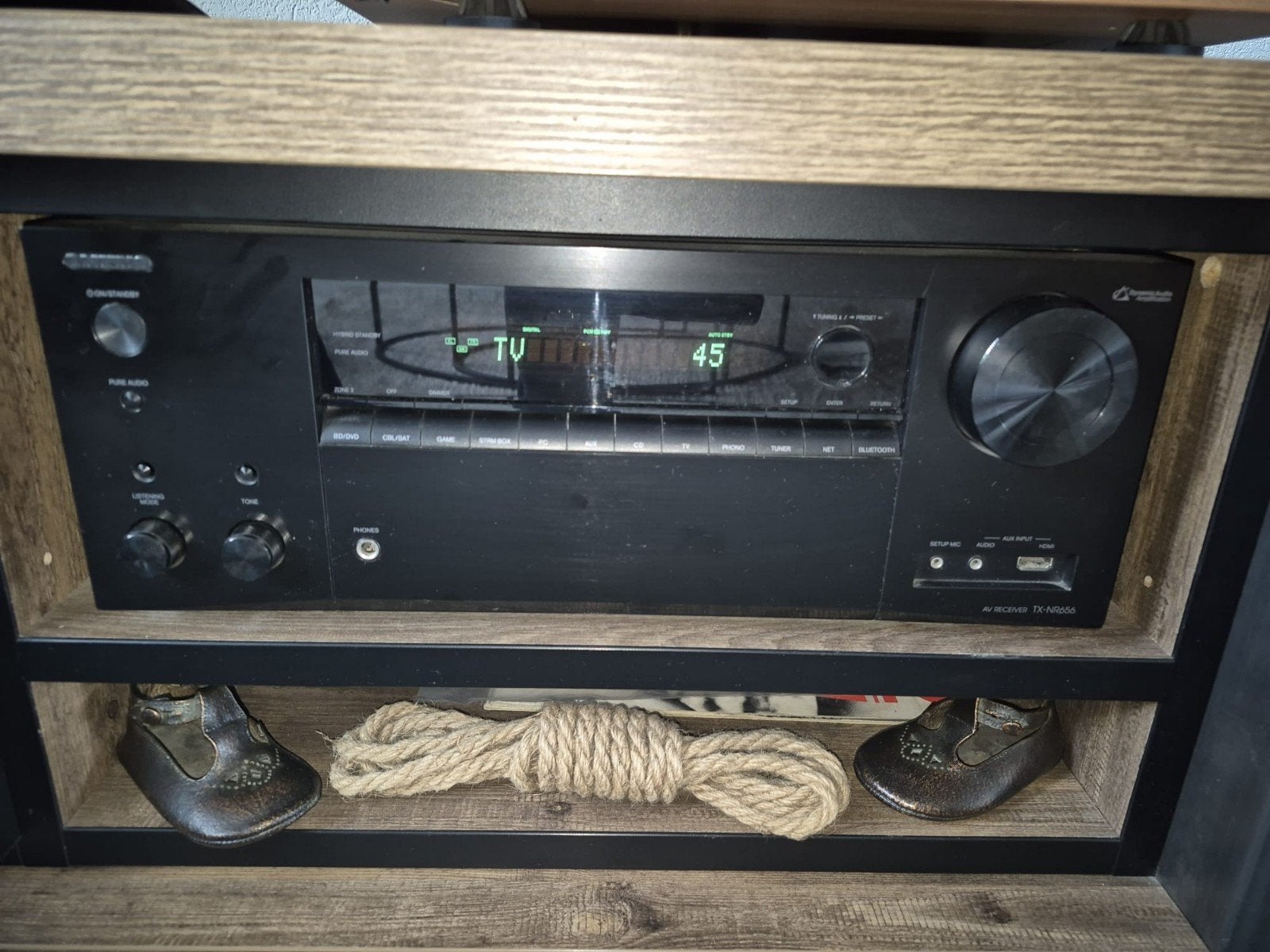 Onkyo TX-NR656 AV Receiver met afstandsbediening, Ophalen, Gebruikt, 120 watt of meer, Onkyo