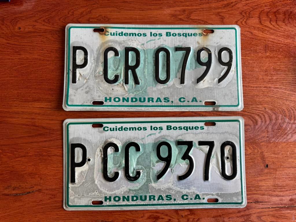 Nummerplaten Honduras, Ophalen of Verzenden, Zo goed als nieuw, Auto's