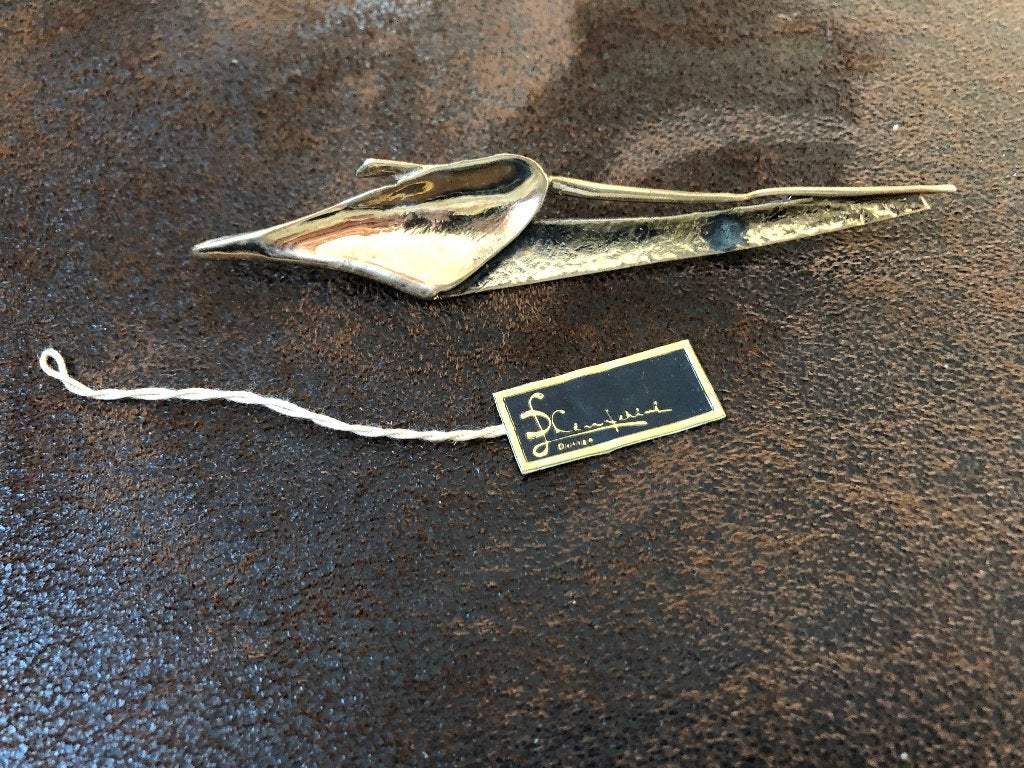 Broche - Reversspeld Brons Harry of Harrie Lenferink, 10 cm of meer, Brons, Gebruikt, Ophalen of Verzenden