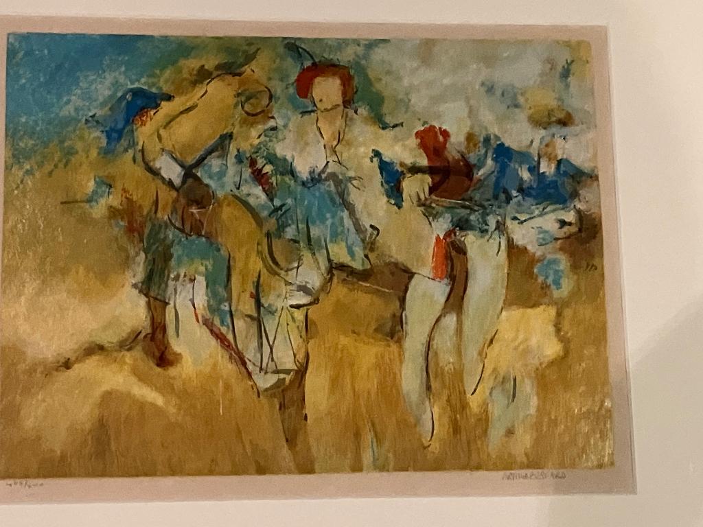 Genummerde zeefdruk “Laying Woman” Arthur Bernard, Antiek en Kunst, Ophalen of Verzenden