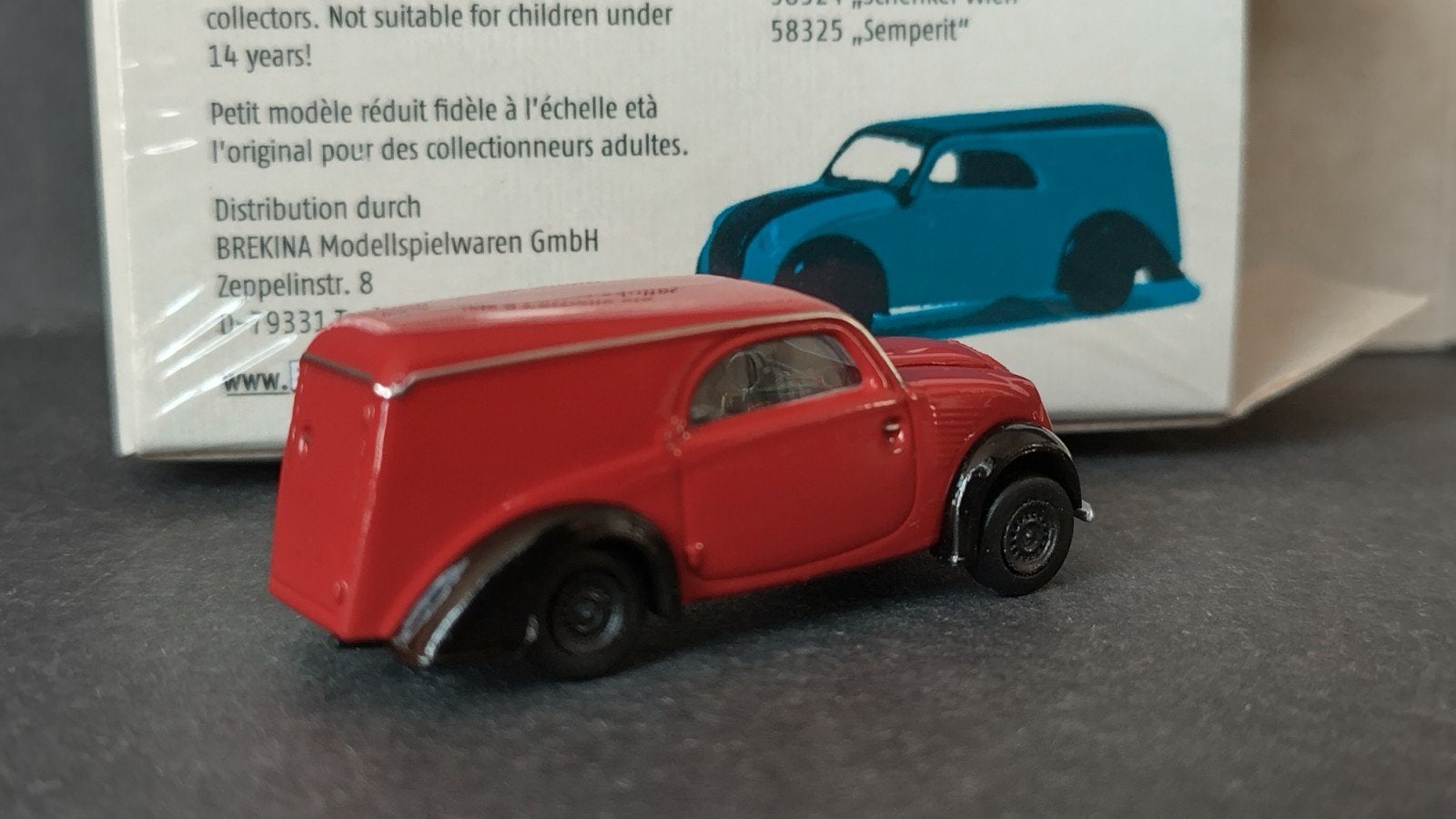 Steyr Baby Rood 1:87 Brekina Starline Pol, Auto, Verzenden, ., Nieuw