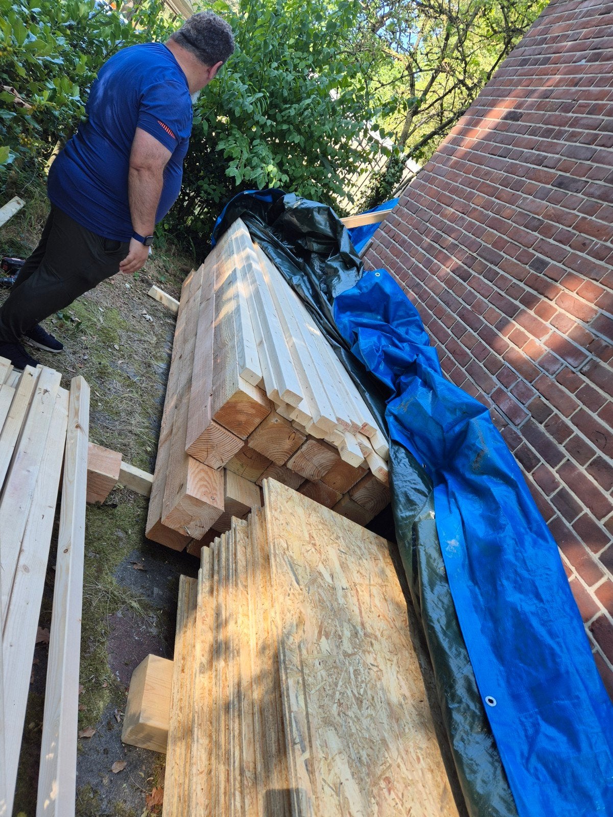 Stevige plank en diverse bouwmaterialen, Doe-het-zelf en Verbouw, Ophalen, Gebruikt, Overige typen, Overige houtsoorten