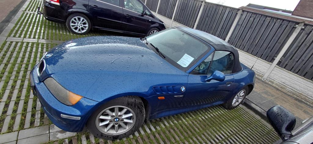 BMW Z3 1.9 I Roadster 2001 Blauw, Auto's, 13 km/l, 4 cilinders, Cabriolet, Blauw