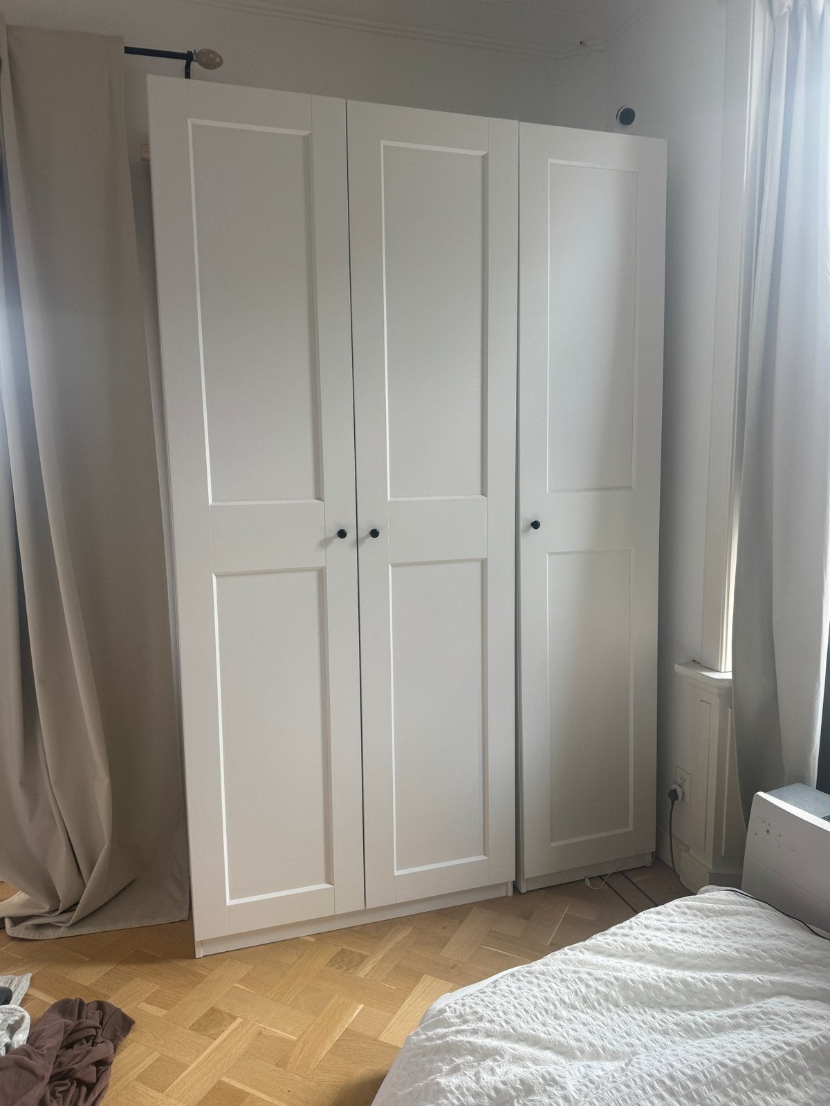 IKEA PAX kledingkast wit, 150x236 cm (2 delen), Overige materialen, 200 cm of meer, 150 tot 200 cm, Ophalen of Verzenden