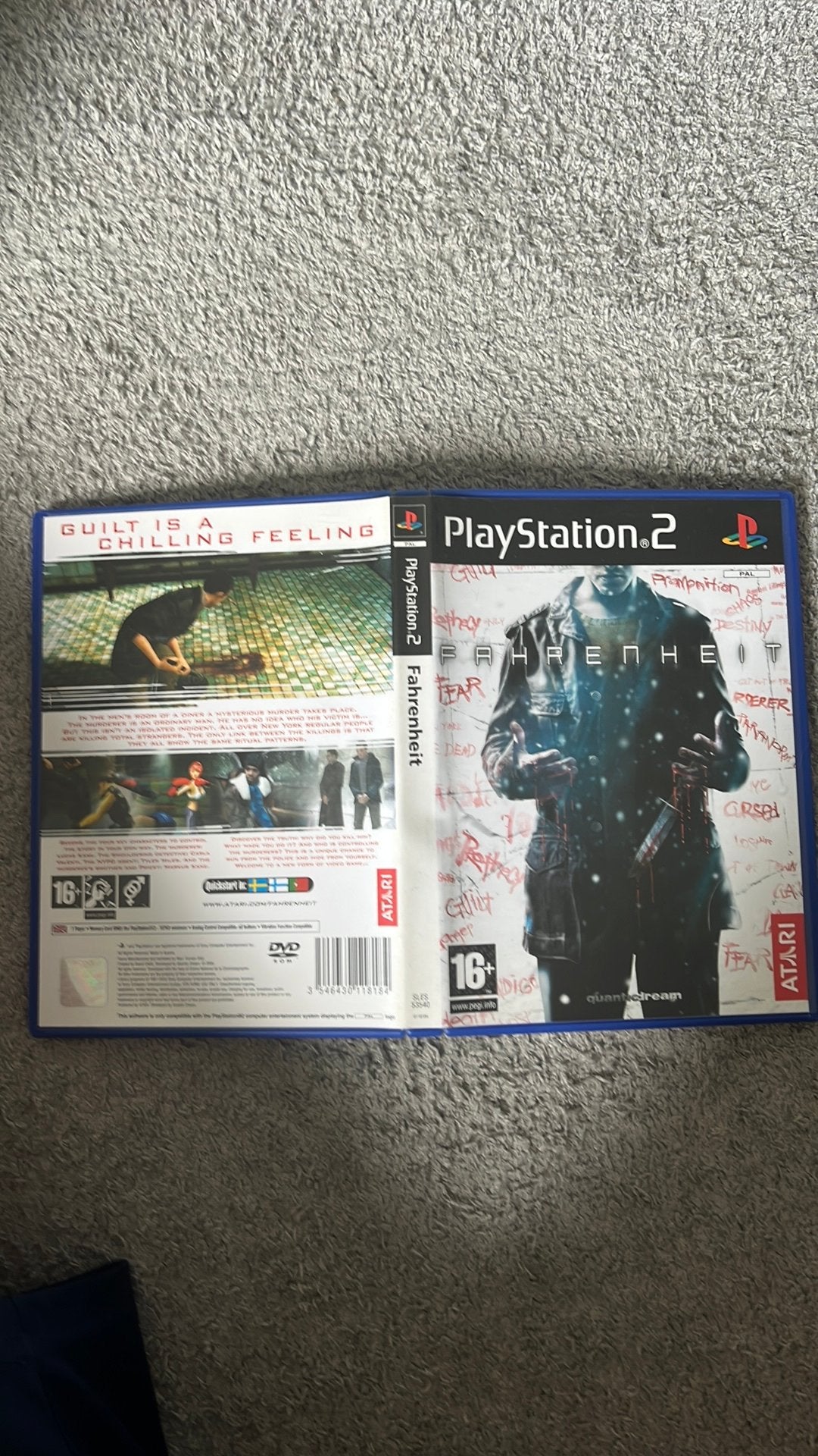 Fahrenheit PS2 - Originele Quantic Dream Ervaring, Avontuur en Actie, Gebruikt, 1 speler, Ophalen of Verzenden