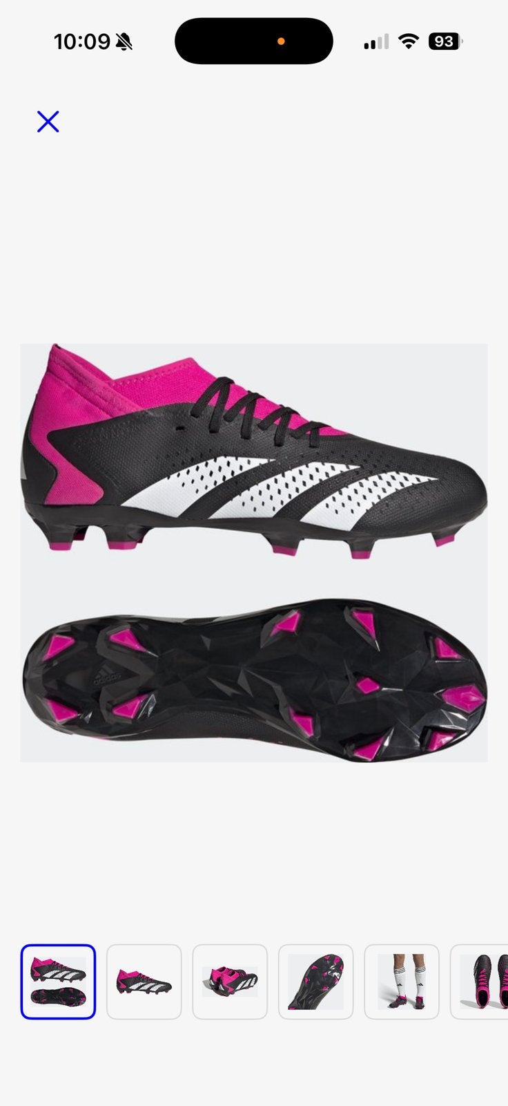 adidas performance Predator Accuracy 3 maat 48 firm ground, Maat XL, Ophalen, Zo goed als nieuw, Schoenen