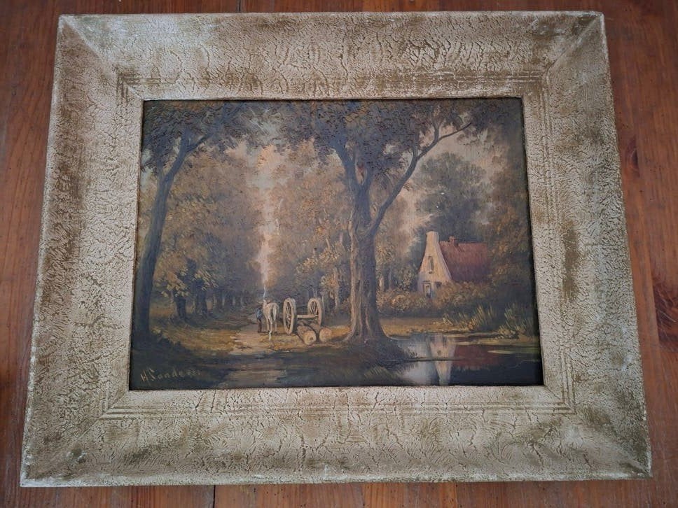 2 schilderijen van Herman Sanders, Antiek en Kunst, Ophalen of Verzenden
