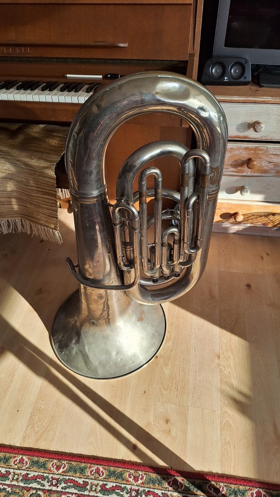 Tuba Bb en Eb Bastubas, Muziek en Instrumenten, Ophalen, Gebruikt, Bes-tuba