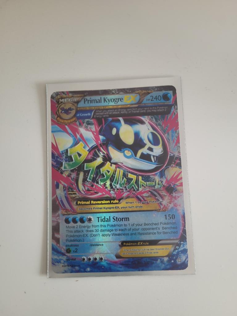 Primal kyogre ex, Ophalen of Verzenden, Zo goed als nieuw