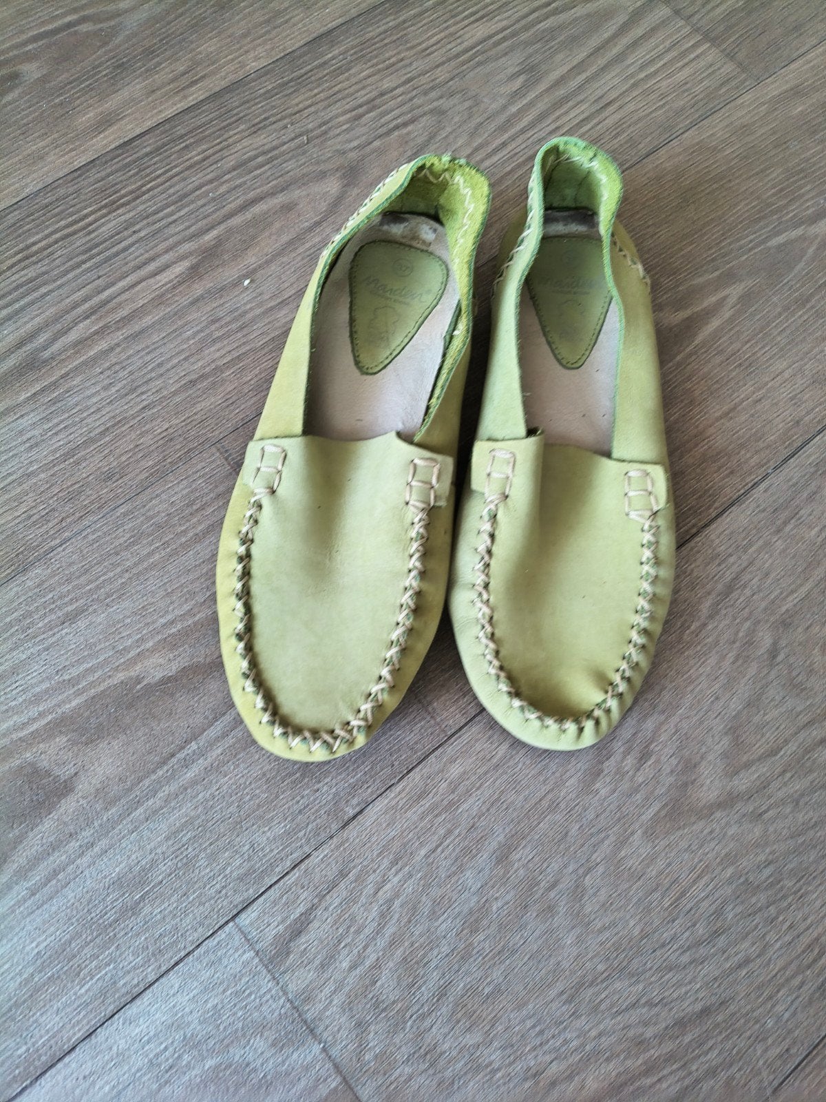 Maiden groene mocassins - maat 37, Maiden, Ophalen of Verzenden, Zo goed als nieuw, Espadrilles of Moccasins