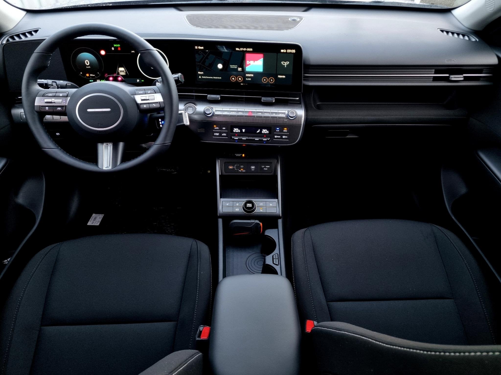 Hyundai Kona 1.6 GDI HEV Comfort Smart /voorstoelen verwarmd, Stof, Euro 6, 2 kWh, Blauw