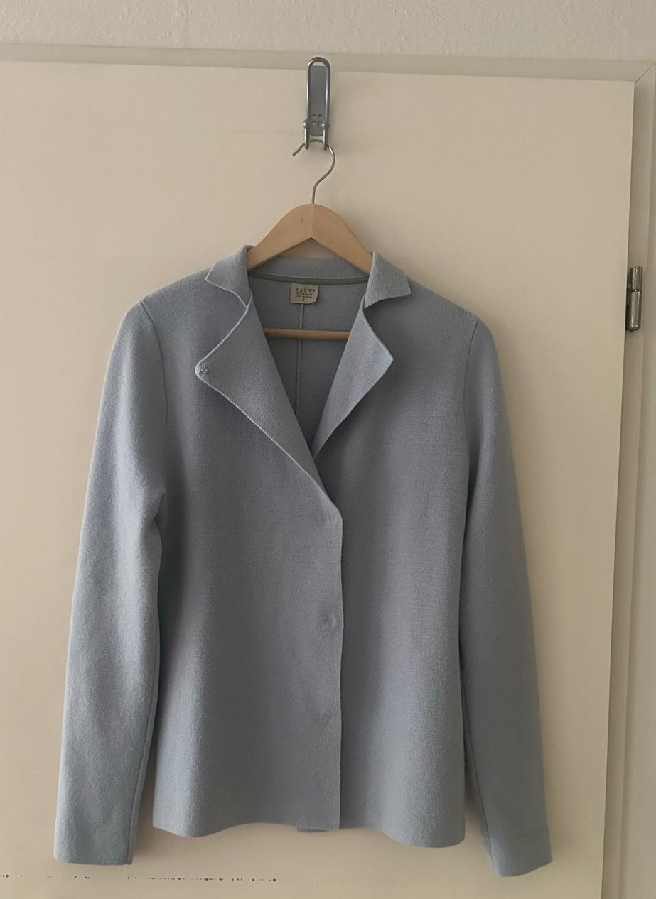 Pauw Amsterdam lichtblauwe wollen jasje/vest, maat M, Kleding | Dames, Ophalen of Verzenden, Zo goed als nieuw, Maat 38/40 (M)