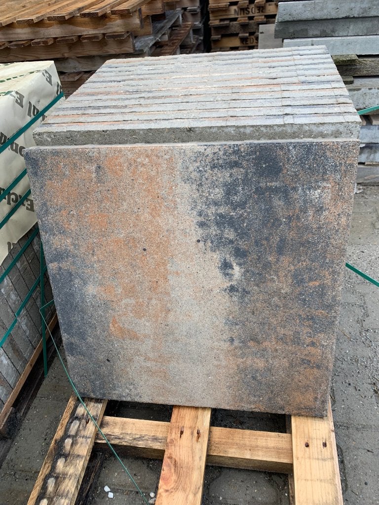 Terrastegel 60x60x4 cm Grijs/Brons (Restpartij) - J&W 8, Ophalen, Nieuw, 10 m² of meer, Nvt