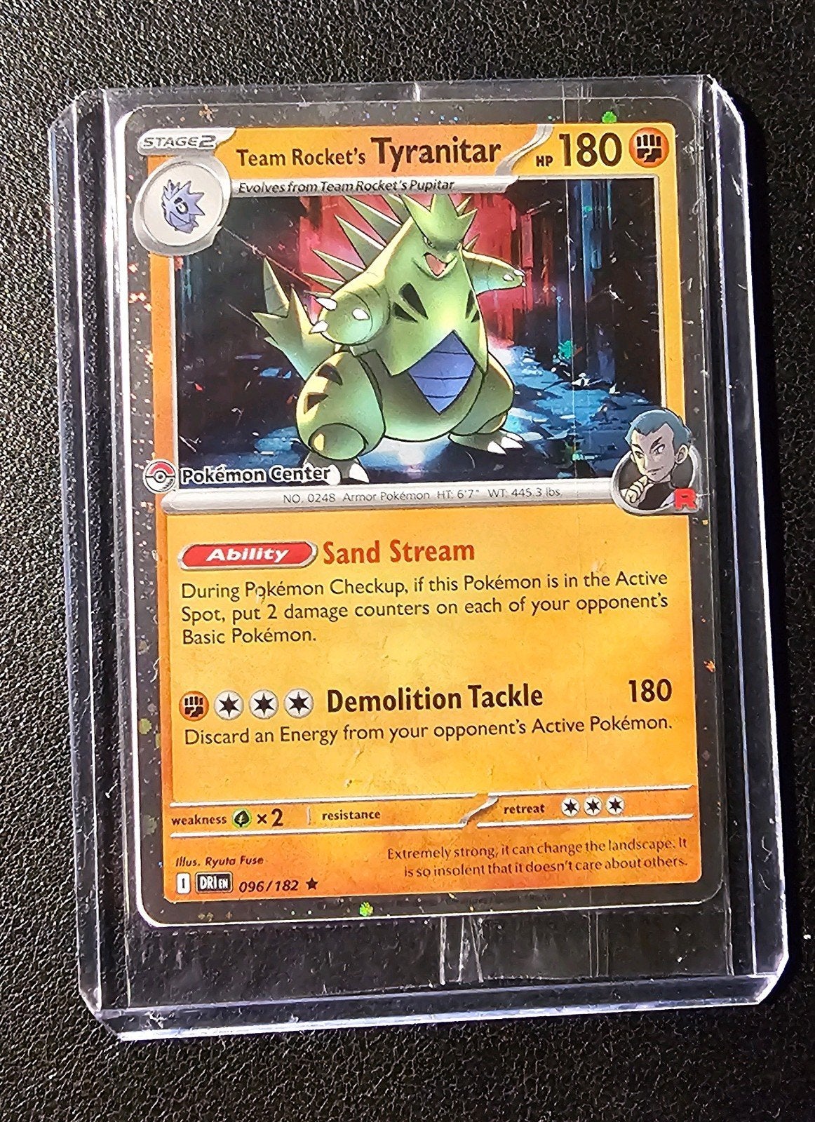Team Rocket's Tyranitar 096/182 (DRI), Ophalen of Verzenden, Nieuw, Losse kaart, Foil