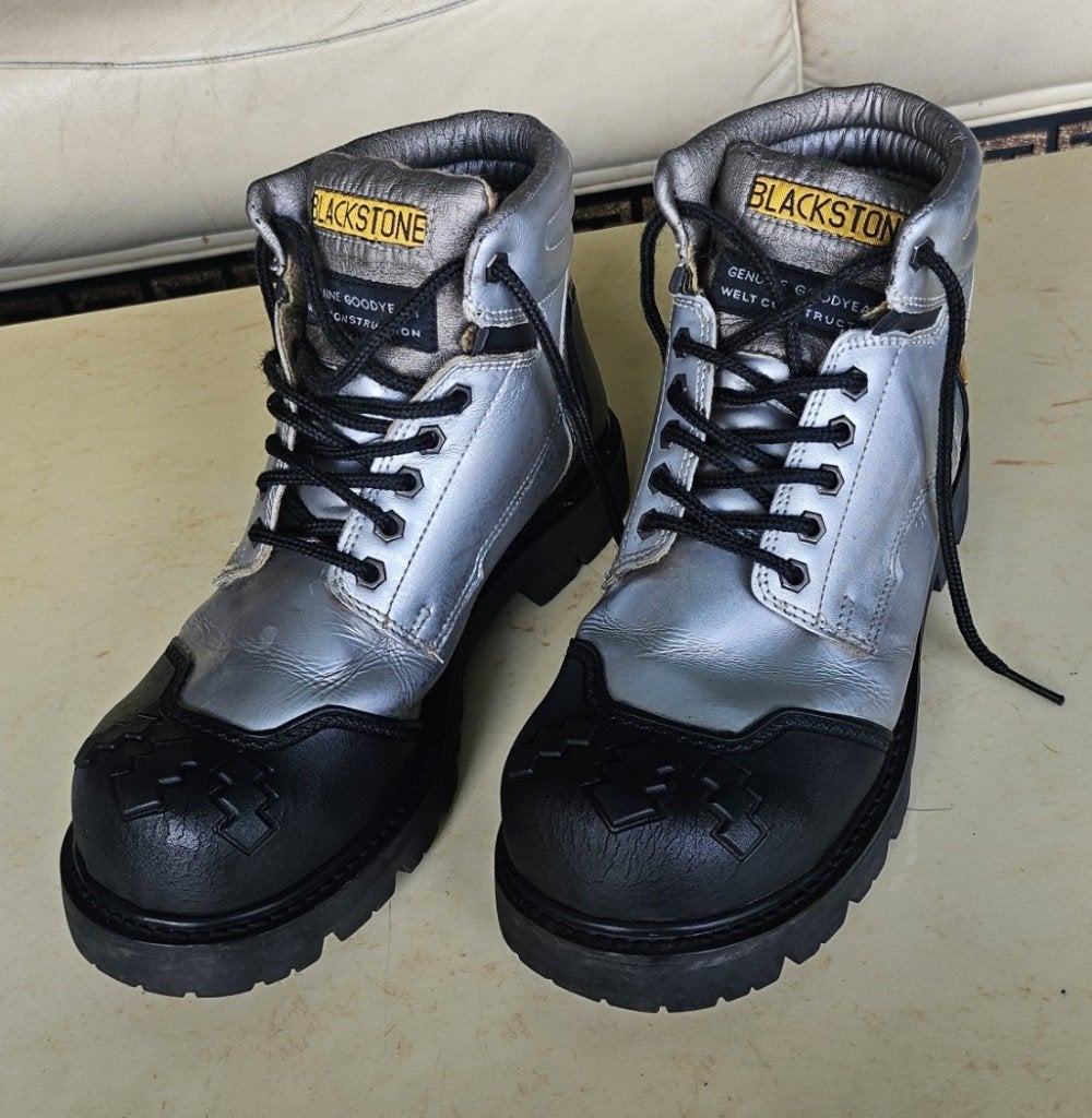 Vintage * Blackstone Casual & Werkschoenen * Silver Metallic, Kleding | Heren, Blackstone, Overige kleuren, Ophalen of Verzenden
