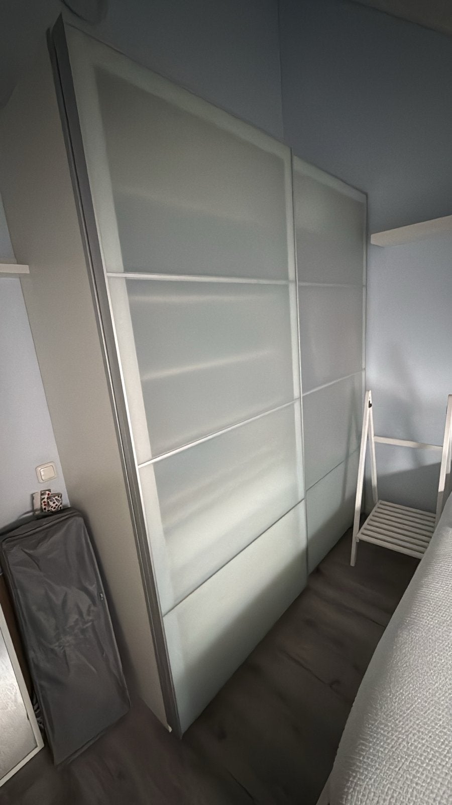 2 Melkglas Schuifdeuren voor IKEA PAX Kast, Ophalen, Gebruikt, 100 tot 150 cm, 200 cm of meer